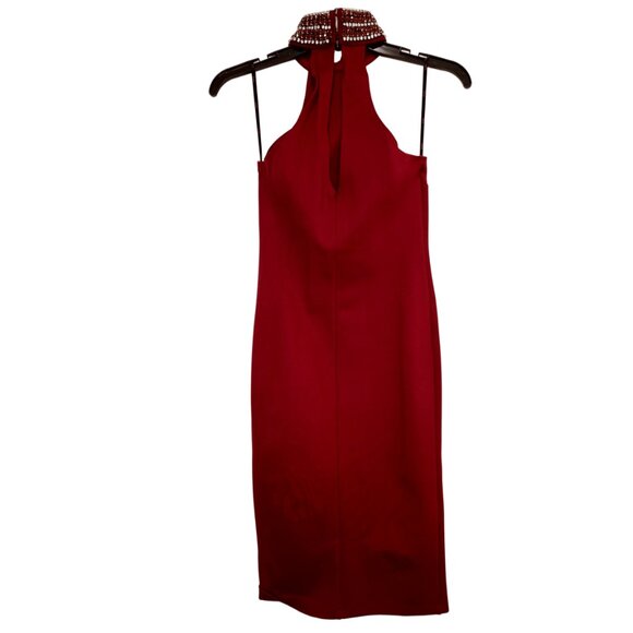 Women Burgundy Dress Size M - Picture 4 of 5
